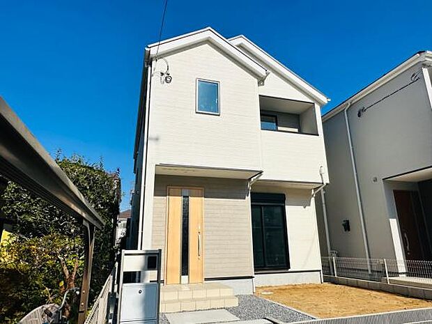 1号棟 淡いカラー採用で優しい印象の1号棟。