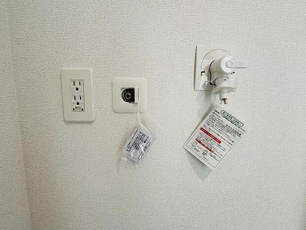 ガス栓付で、乾燥機等の導入の際に役立ちます。