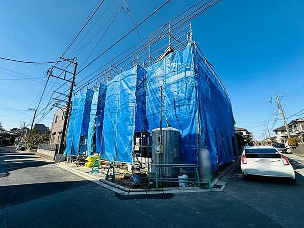 1/30撮影 前面道路は各6mですが、この広さ伝わりますでしょうか。