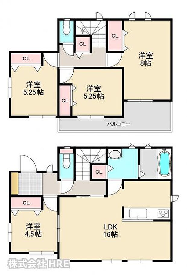 A号棟 2部屋から出入りできる一部ワイドタイプのバルコニーは南向きで陽当たり良好です。 