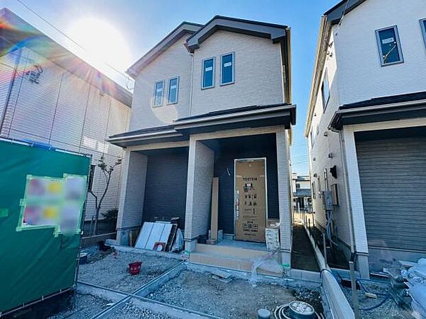 1/30撮影 B号棟の様子です。外観の色味も少し異なる全2棟です。