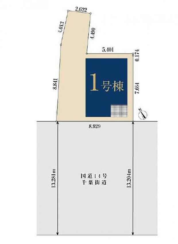 便利な立地に恵まれ、広い南西側道路に面しています。