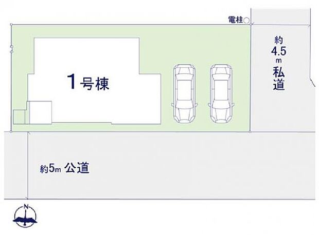 敷地面積約45坪。日当たりのよさと広々した敷地をぜひ現地でご覧ください。