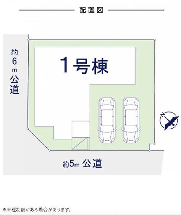駐車2台分可能な敷地です。