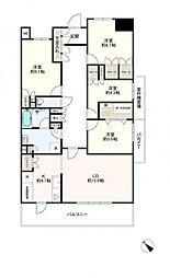 パークホームズ稲毛海岸ラコリエル 3SLDKの間取図画像