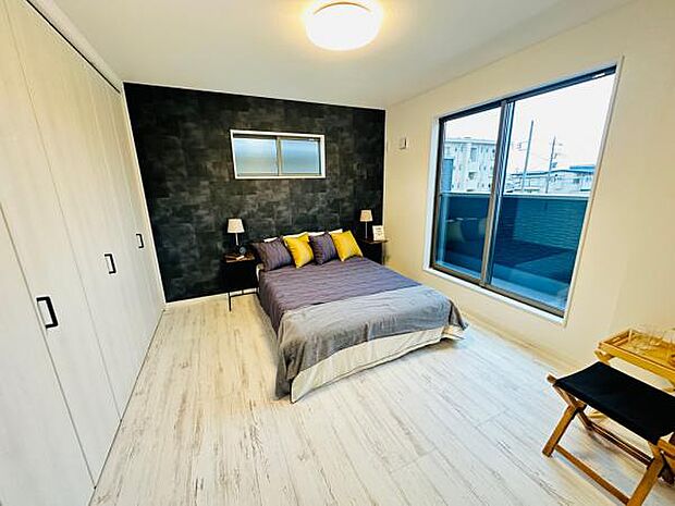 1号棟 2階のお部屋に家具が入りました。イメージのしやすいこれからの生活。是非ご来場ください。