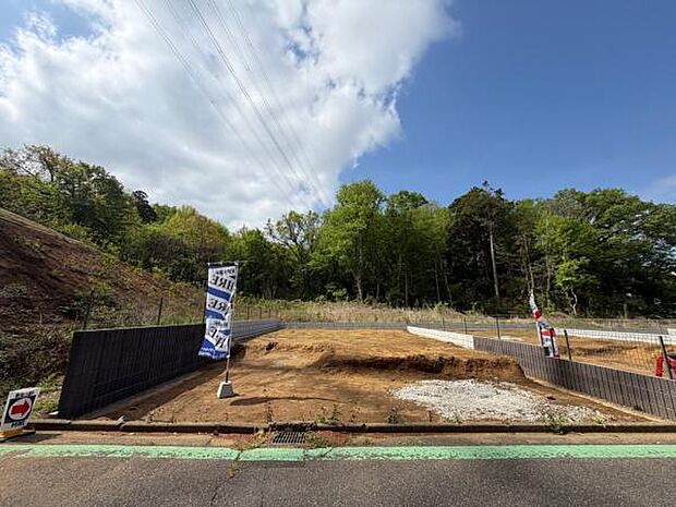 4号棟の様子です。綺麗な整形地となっています。4/17撮影