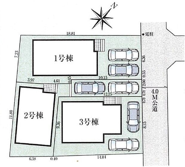 全棟2台の駐車スペース付き。