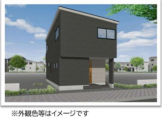 人気の船橋エリアに誕生予定の限定1棟。人気のダークカラーがおしゃれです。