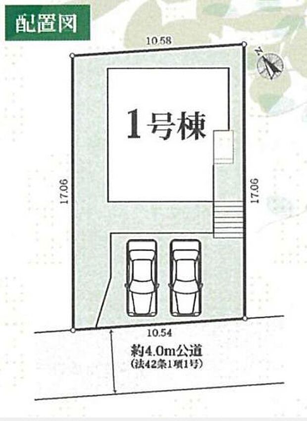 駐車は車種により3台可能です。お庭スペースも少し設けられます。