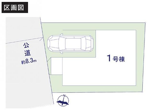 駐車場は雨風にあたりにくい、人気のビルトインタイプです。