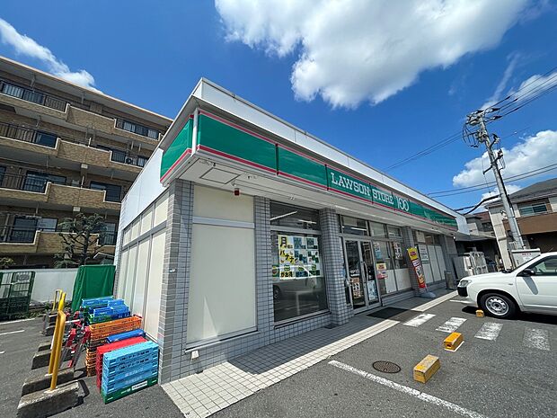 ローソンストア100 中山競馬場通り店 徒歩7分