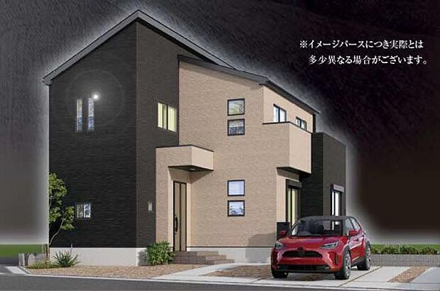 シックでおしゃれな外観。12月頃完成予定です。