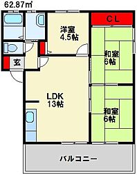 間取図画像 3LDK
