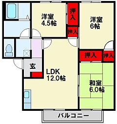間取図画像 3LDK