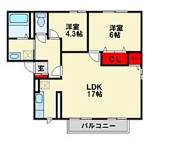 サラダ村 C棟 2階