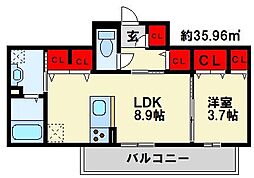 ソレールヴィラII D棟 2階