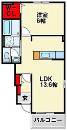 間取図画像 1LDK