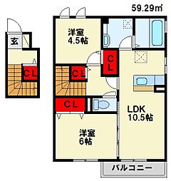 プティシャンヴェール 2階