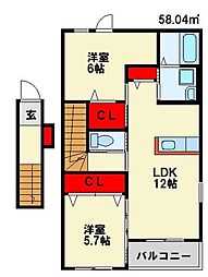 ウィステリア浅川 2階