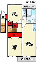 メゾングラースI 2階