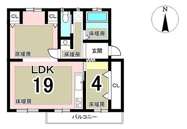 藤山台特別分譲住宅　301号棟(1LDK) 1階の間取り