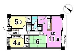 間取図画像 3LDK