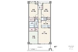 セーリオ宝塚1番館 3LDKの間取図画像