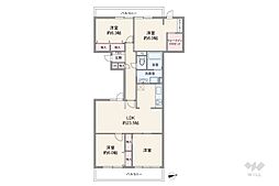 間取図画像 3LDK