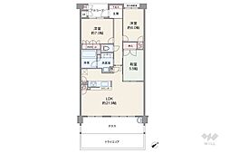 ネバーランド逆瀬川野上 3LDKの間取図画像