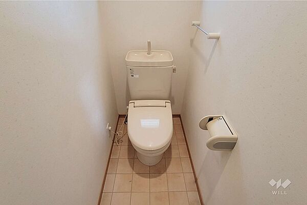 トイレ。1階にも2階にもトイレがあるので忙しい朝でも安心です。［2026年2月22日撮影］