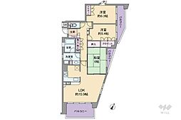 宝塚南雲雀丘ガーデンハウス 3LDKの間取図画像