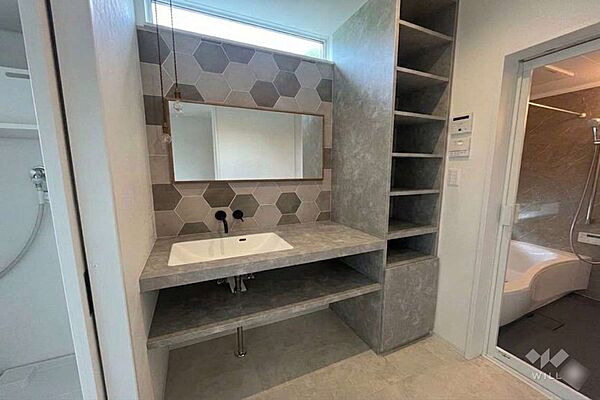 洗面室、CG加工しております！入居後のイメージの参考にご覧下さい！［2026年5月22日撮影］