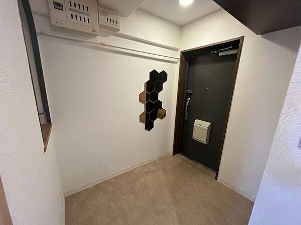 玄関CG加工しております！入居後のイメージの参考にご覧下さい！［2026年8月9日撮影］