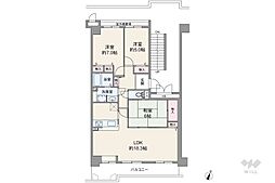 ラ・ビスタ宝塚エスティオ1番館 4LDKの間取図画像