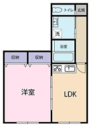 間取図画像 1LDK