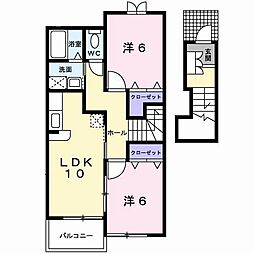 ガーデンハウス・エンドウ 2LDKの間取図画像