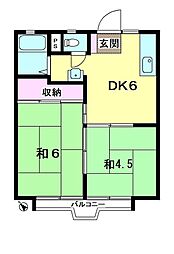 間取図画像 2DK