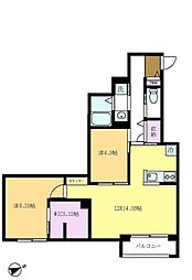 アレスグーテ 2LDKの間取図画像