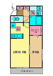 メゾン２４３８ 1階1LDKの間取り