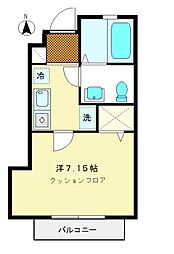 M/Flat 1Kの間取図画像