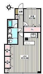 東京メトロ千代田線 湯島駅 徒歩2分の賃貸マンション 10階1LDKの間取り
