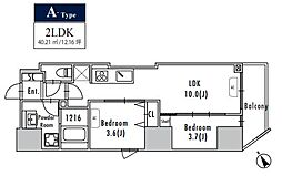 間取図画像 2LDK