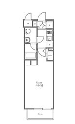京成押上線 京成曳舟駅 徒歩4分の賃貸マンション 4階1Kの間取り