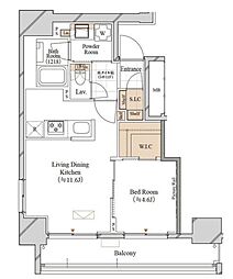 ブランシエスタ両国 7階1LDKの間取り