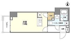 都営大江戸線 両国駅 徒歩5分の賃貸マンション 3階ワンルームの間取り
