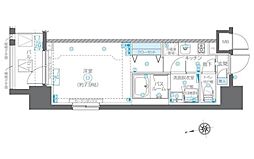 都営浅草線 浅草橋駅 徒歩6分の賃貸マンション 3階1Kの間取り