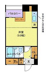 JR総武本線 馬喰町駅 徒歩4分の賃貸マンション 5階ワンルームの間取り