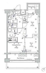 都営浅草線 本所吾妻橋駅 徒歩10分の賃貸マンション 6階2DKの間取り
