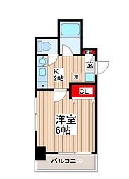 都営浅草線 本所吾妻橋駅 徒歩2分の賃貸マンション 7階1Kの間取り